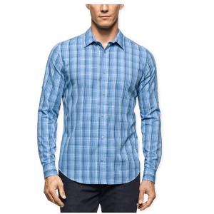 Calvin Klein Mens Twill Plaid LS Button Up Shirt - 1 of 1