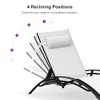 PURPLE LEAF Patio Chaise Lounge Set of 3 Outdoor Lounge Chair Beach Pool Sunbathing Lawn Lounger Recliner Chiar, Side Table Included - 3 of 4