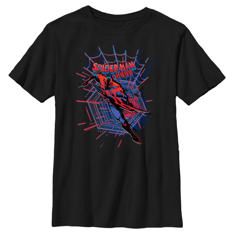 Boy's Spider-Man: Across the Spider-Verse 2099 Spider-Man Logo T-Shirt, 1 of 6