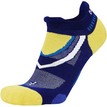 Balega UltraGlide No Show Running Socks - Royal Blue/Blaze Yellow
