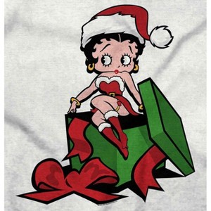 Cute Betty Boop Christmas Present Hoodie Sweatshirt Women Brisco Brands - 1 of 4