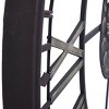 Metal Analog Roman Numerical Wall Clock Black - StyleCraft: Contemporary Indoor Decorative, Oversized Design - 4 of 4