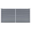 vidaXL Galvanized Steel Garden Raised Bed - Weather-Resistant Outdoor Planter for Plants, Vegetables, or Flowers - 63x15.7x31.3 inches - Gray - image 3 of 4