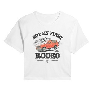 Women's - Ford - Not My First Rodeo 1983 Bronco Cropped Graphic T-Shirt - 1 of 4