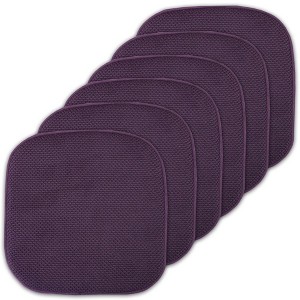 Honeycomb Memory Foam No Slip Back 16" x 16" Chair Pad Cushion by Sweet Home Collection® - 1 of 4