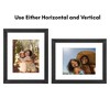Americanflat 11x14 Picture Frame - Use as 8x10 Frame with Mat or Display 11x14 Photo Without Mat - Hudson Collection - Black - 4 of 4