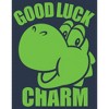 Juniors Womens Nintendo Super Mario St. Patrick's Day Yoshi Good Luck Charm Racerback Tank Top - 2 of 4