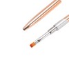 Unique Bargains Flat Nail Brush Rose Gold Tone Silver Tone 1 Pc - 4 of 4