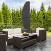 Nature Spring Offset Outdoor Umbrella Cover - Heavy-Duty Waterproof Protection for Banana Frame Umbrellas - 2 of 4