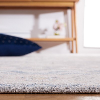 Blair 6'7" Square Gray Synthetic Washable Area Rug