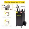 Protable Gas Caddy With Manual Transfer Pump,Fuel Storage Tank for Car,Lawnmower,ATV,Boat,Motorcycle(35 Gallon Black) - 3 of 4