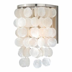 Vaxcel Elsa 1 - Light Sconce in  Satin Nickel - 1 of 4