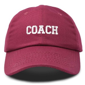 Dalix Coach Embroidered Sports League Baseball Cap Adjustable Dad Hat Mens - 1 of 4