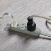 Globe Electric 12' 3 Outlet Extension Cord Sage: Indoor Electrical Cord, 16 AWG, ETL Listed, 13 Amps, 12 ft Length - 3 of 3