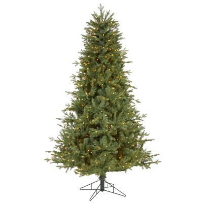 Nearly Natural 6.5-ft New Hampshire Spruce Artificial Christmas Tree with 500 Warm White Lights and 1074 Bendable Branches
