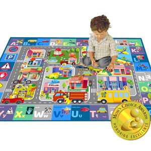 QUOKKA ABC Baby Playmat for Floor - Plush Playmat for Kids - Machine Washable - 1 of 4