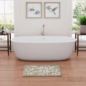 MAYEERTY Softed Cotton Tuftedd Bath Rug Highly Absorbent 1pcs - 1 of 4