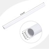 Unique Bargains Water Plumb DIY Crafts High Impact Rigid Round Pipes 8" Length ID 0.35" OD 0.43" White - 2 of 4