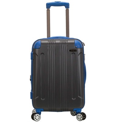Rockland London Hardside Expandable Luggage with Spinner Wheels Grey Carry-On 20-Inch
