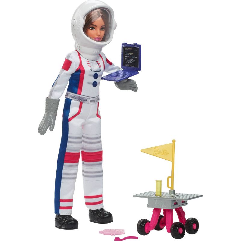 Barbie 65th Anniversary Careers Astronaut Doll &#38; 10 Accessories Including Rolling Rover &#38; Space Helmet, 1 of 8