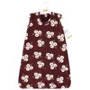 Hudson Baby Infant Girl Plush Faux Fur Sleeping Bag, Wearable Blanket, Burgundy Floral - 2 of 2