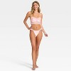 Women's Velvet & Mesh Pleated Lingerie Set - Auden™ - 3 of 4