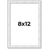 PosterPalooza | Photo Size Textured White Picture Frame - UV Acrylic, Foam Board Backing, Hanging Hardware - 2 of 4
