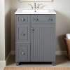 24" Bathroom Vanity with Sink, Free Standing Single Basin Vanity Set with Two Drawers and One Door - Leovsnove - 2 of 4