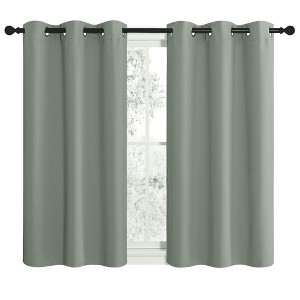 NICETOWN Grommet Top Blackout Curtains, Thermal Insulated Noise Reducing Window Drapes (Set of 2) - 1 of 4