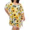 Women's Sunflower Fringe Caftan Top - Shirley Stone - 2 of 4