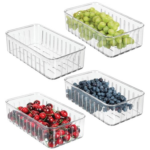 Food Storage Containers With Lids Airtight,plastic Reusable Fresh Produce Fruit  Storage Organizer Storage Bin With 4detachable Small Boxes For  Restaurants/hotels - Temu Germany