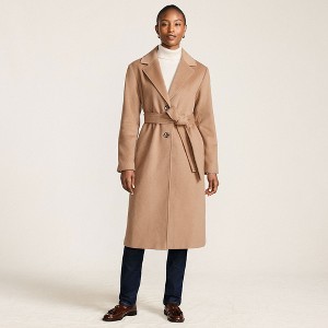 Lands' End Women's Wool Wrap Long Coat - 1 of 4