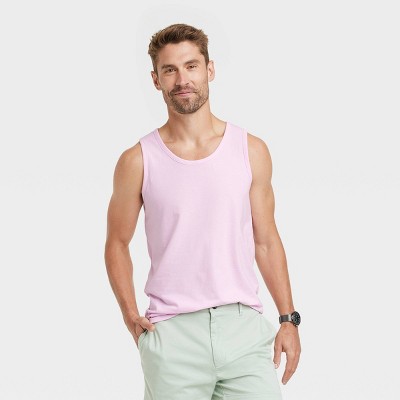 Buy Goodfellow & Co men round neck sleeveless plain tank tops