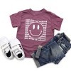 The Juniper Shop 100 Days Of School Stacked With Smiley Face Youth Short Sleeve Tee - 2 of 2