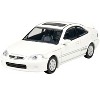 1999 Honda Civic Si EM1 Taffeta White with Sunroof 1/64 Diecast Model Car by Paragon Models - 4 of 4