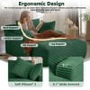 AENKYO Oversized Corduroy Sleeper Sofa Bed & Cloud Lounge Chair, Deep Seat, Armrests, 2 Pillows | Boneless Upholstered Chaise for Indoor Comfort - 3 of 4