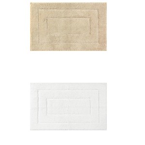 Unique Bargains Bathroom Absorbent Non-Slip Comfortable Geometry Bath Mats 2 Pcs - 1 of 4