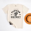 Simply Sage Market Women's Flower District Short Sleeve Garment Dyed Tee - 3 of 4