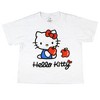 Hello Kitty Junior's Women's Cropped Junior's Adult Short Sleeve T-Shirt - 4 of 4