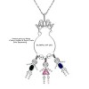 Necklace Charm Holder for Grandma by Ginger Lyne Sterling Silver  Cz - image 2 of 3