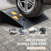 VEVOR Rubber Curb Ramp 4.25" Rise Height Sidewalk Curb Ramp, 11.8" Width 19.7" Length Driveway Ramp for Curb, 15T Heavy Duty Rubber Ramp - 3 of 4