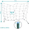 Sunnydaze Electric Plug-In 70ct LED Indoor/Outdoor Net String Lights 5mm Wide Angle Blue and Green - 6' x 4' Green Wire - 2 of 4