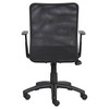 Budget Mesh Task Chair with T-Arms Black - Boss Office Products - image 3 of 4