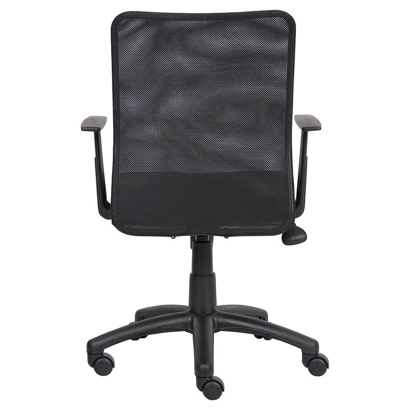 Budget Mesh Task Chair with T-Arms Black - Boss Office Products, 4 of 8