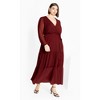 Women's Plus Size Xander Maxi Dress - cabernet | CITY CHIC - 2 of 4
