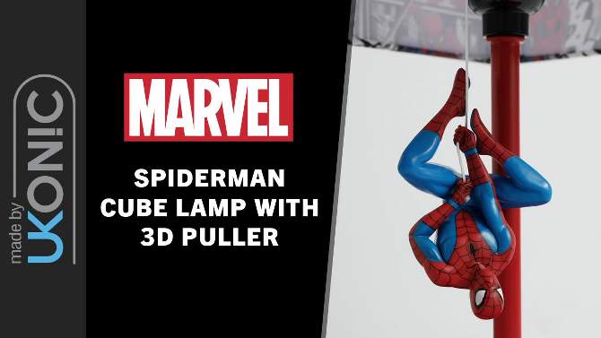 Marvel Spider-Man Table Lamp (Includes LED Light Bulb), 2 of 9, play video