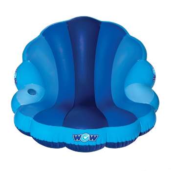 WOW Indigo Lounge Inflatable Mermaid Shell Float - Blue