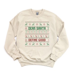Simply Sage Market Women's Graphic Sweatshirt Santa Define Good - 1 of 2
