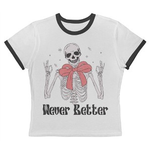 Social Collective Women Never Better Short Sleeve Graphic Cotton Retro Vintage Ranger Baby Tee - 1 of 4