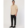 Lars Amadeus Men's Short Sleeves Polka Dots Button Down Dress Shirt - 4 of 4